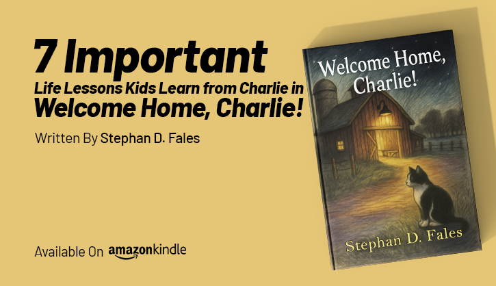 Welcome Home Charlie animal book cover for kids